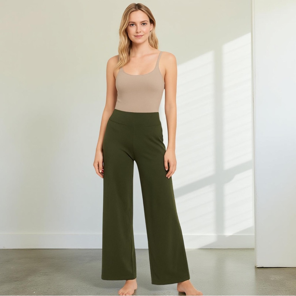 Lauren Active Ralph Lauren Olive Green Stretch High Waist Yoga Pants Size XL